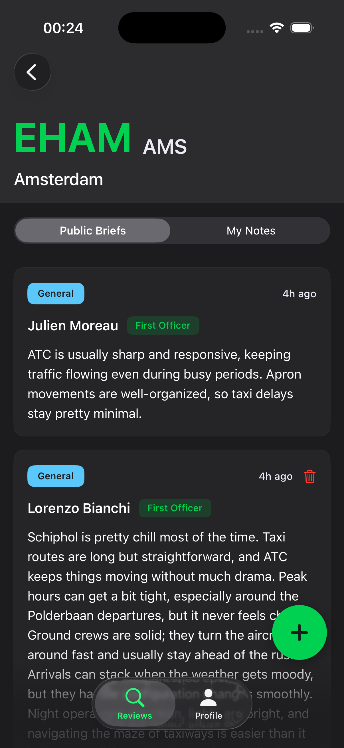 PilotBrief App Screen